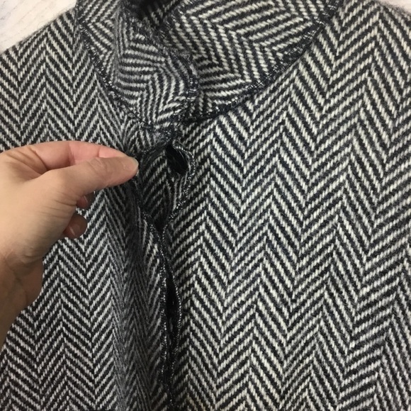 Cameleon Wool Herringbone Sweater Coat XS - Picture 4 of 8